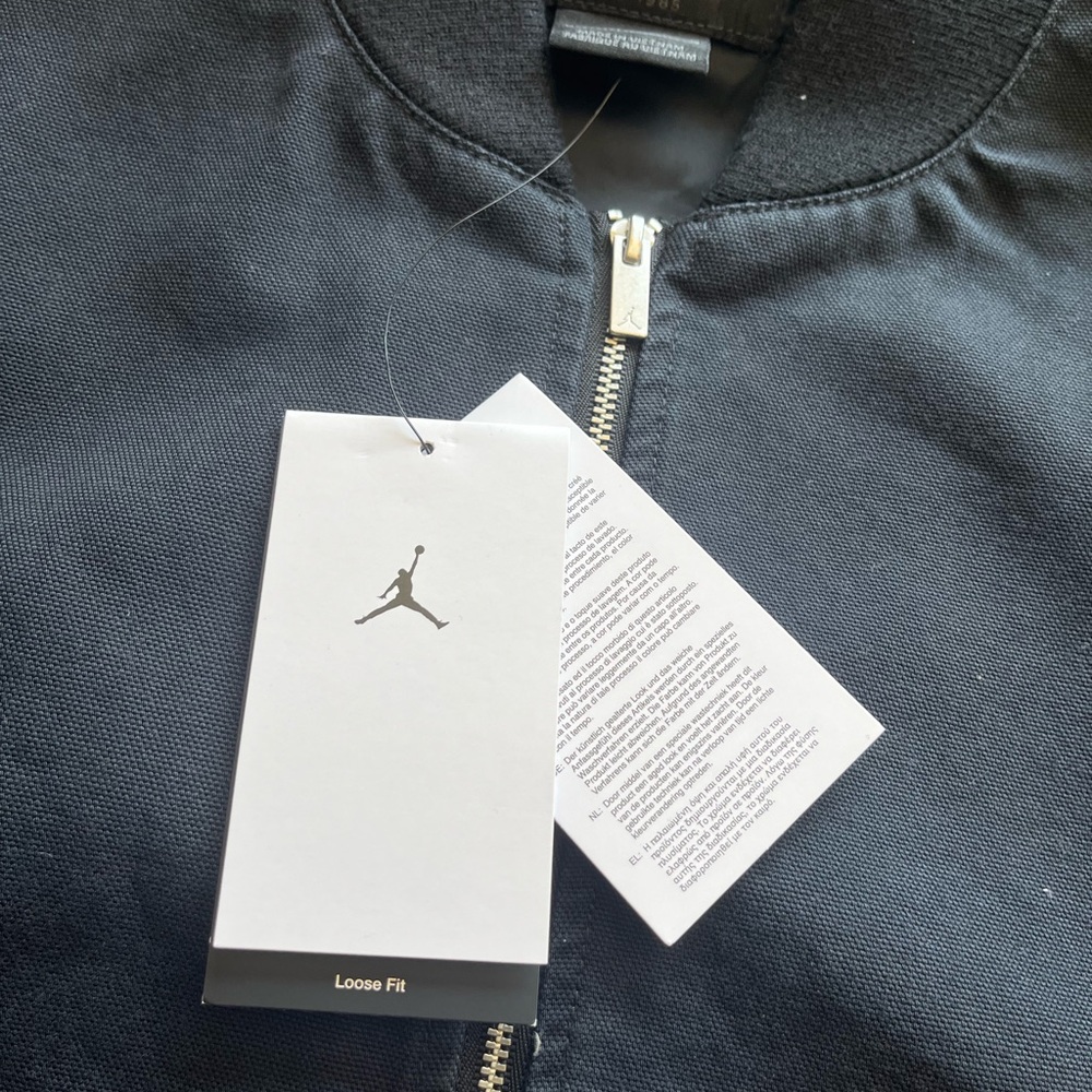 Nike Jordan Renegade Women's Canvas Jacket Black Medium - Picture 8 of 9
